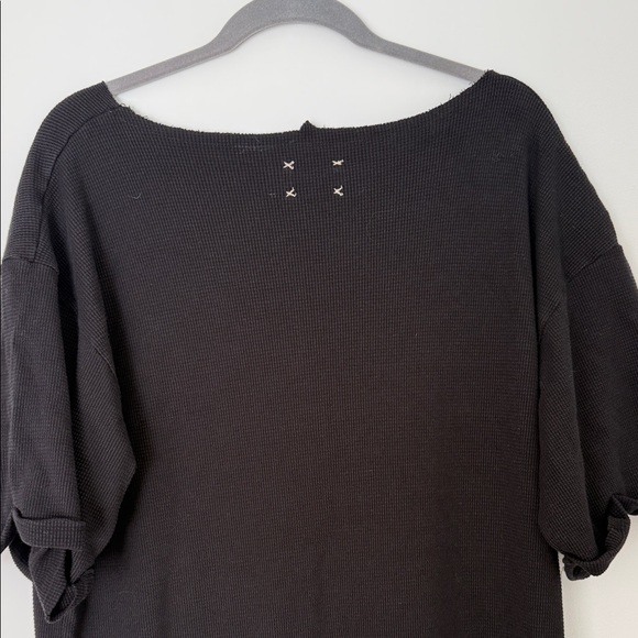 Free People Black Midi Dress with Floral Accents - Picture 12 of 13